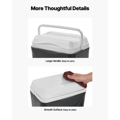 Portable Cooler 8.5 QT Hard Cooler with Ice Retention and Heavy Duty