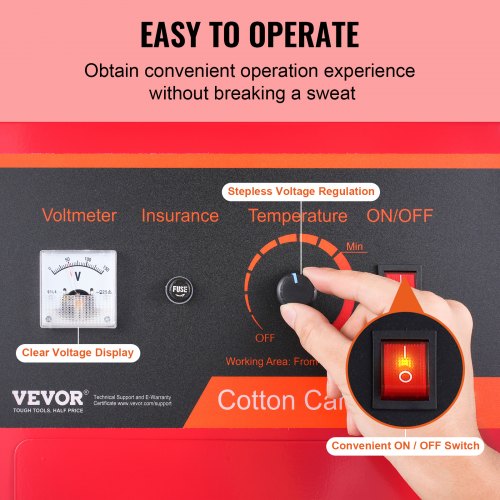Electric Cotton Candy Machine 1000W Candy Floss Maker Commercial Cotton