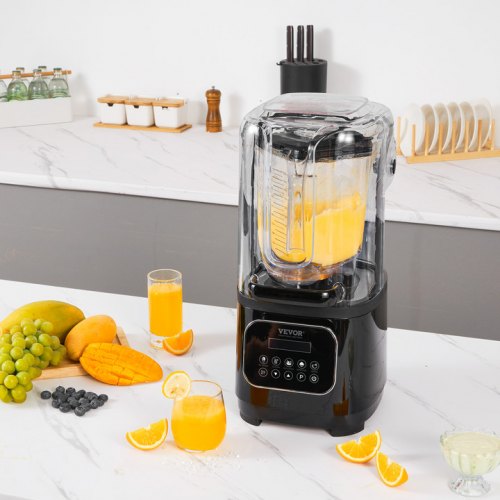 Professional Blender with Shield Commercial Countertop Blenders 68 oz
