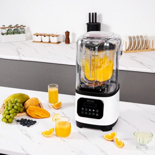 Professional Blender with Shield Commercial Countertop Blenders 68 oz