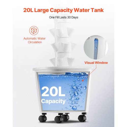 Hydroponic Growing System 30 Pods Vertical 6 Tiers Hydroponic Tower Home