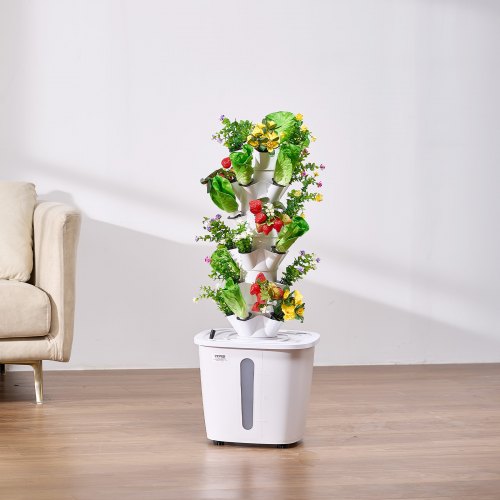 Hydroponic Growing System 30 Pods Vertical 6 Tiers Hydroponic Tower Home