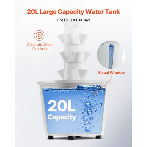Hydroponic Growing System with Grow Light 30 Pods Vertical 6 Tiers