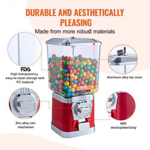 Gumball Machine for Kids 17H Home Candy Vending Machine PC Gumball