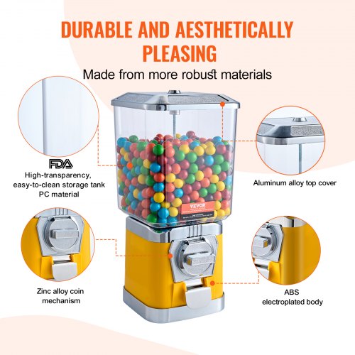 Gumball Machine for Kids 17H Home Candy Vending Machine PC Gumball