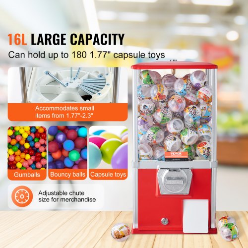 Gumball Machine for Kids 21 Height Home Vending Machine PS Bouncy Balls