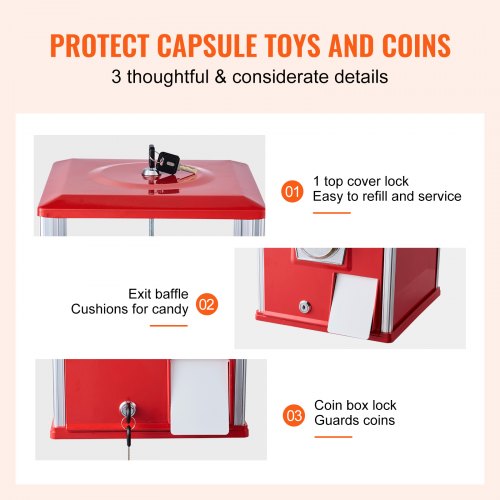 Gumball Machine for Kids 25 Height Home Vending Machine PS Bouncy Balls