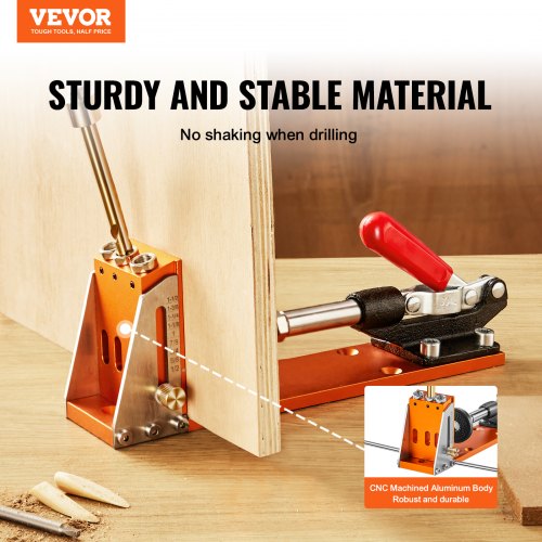 30 Pcs Pocket Hole Jig Kit Adjustable Easy to Use Pocket Hole Jig System