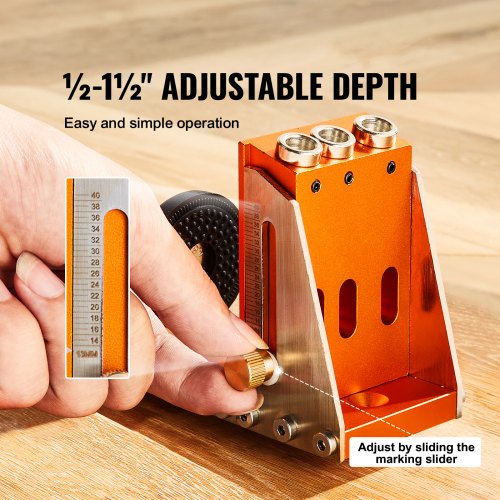 30 Pcs Pocket Hole Jig Kit Adjustable Easy to Use Pocket Hole Jig System