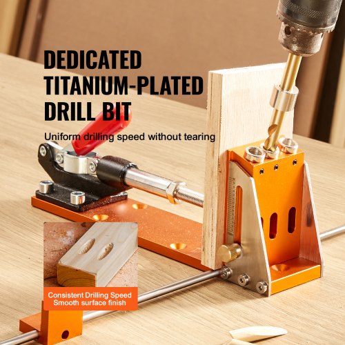 Pocket Hole Jig Kit 34 Pcs Pocket Hole Jig System with 11 Cclamp
