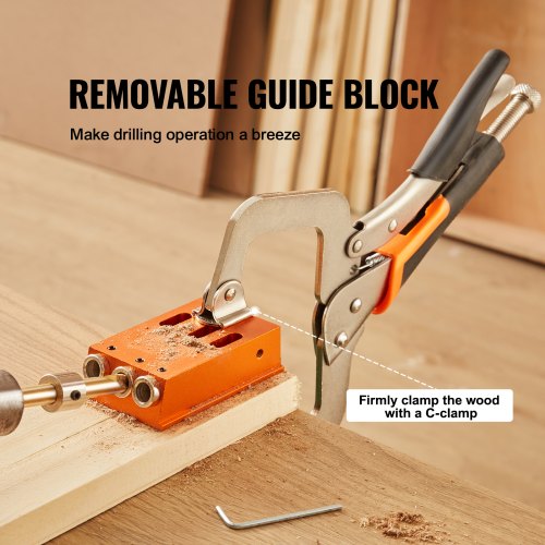 Pocket Hole Jig Kit 34 Pcs Pocket Hole Jig System with 11 Cclamp