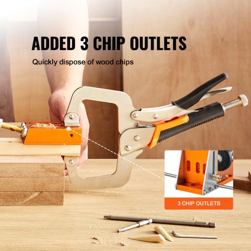 Pocket Hole Jig Kit 34 Pcs Pocket Hole Jig System with 11 Cclamp