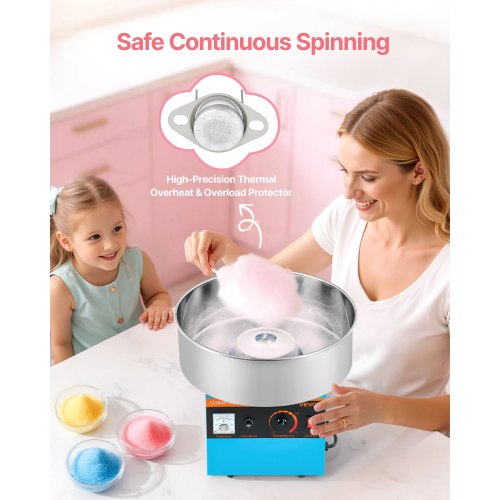 Cotton Candy Machine Commercial 1000W Electric Candy Floss Maker Easy Use 2