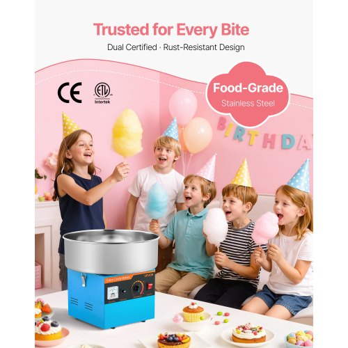 Cotton Candy Machine Commercial 1000W Electric Candy Floss Maker Easy Use 2
