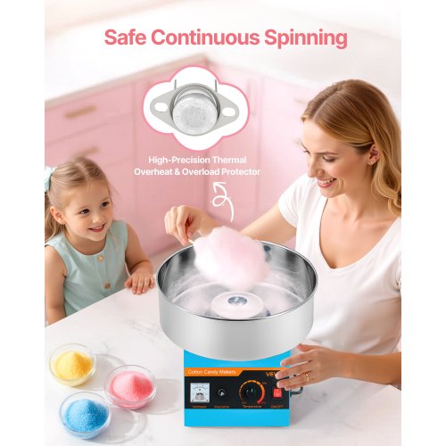 Cotton Candy Machine Commercial 1000W Electric Candy Floss Maker Easy Use 3