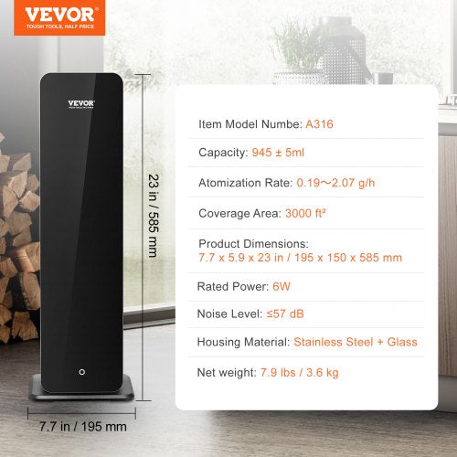 Scent Air Machine for Home 950ml Bluetooth Smart Cold Air Diffuser