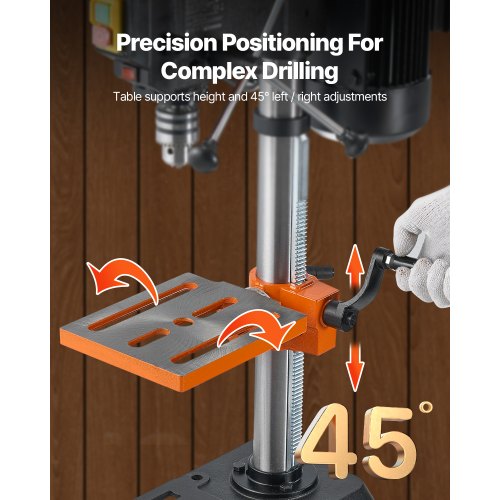 10 in Benchtop Drill Press 62A Induction Motor Tabletop Drilling Machine