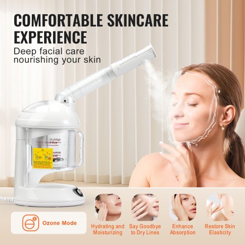 Hair Steamer 2in1 Professional Hair Facial Steamer with Detachable