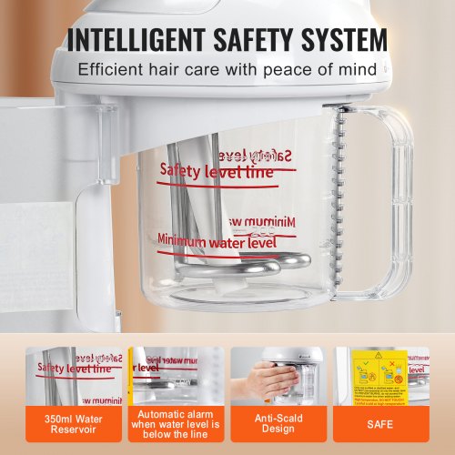 Hair Steamer 2in1 Professional Hair Facial Steamer with Detachable