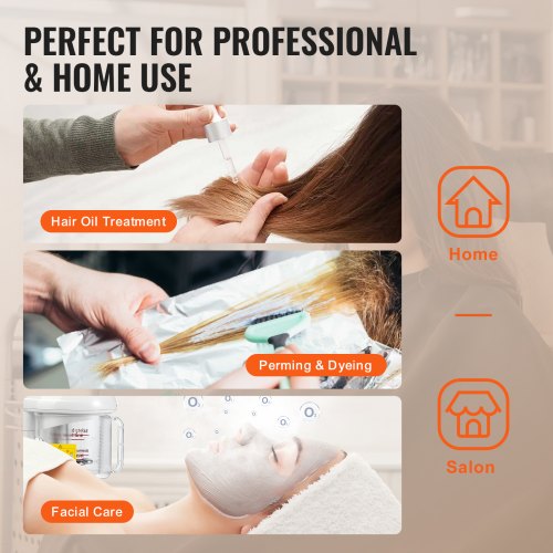 Hair Steamer 2in1 Professional Hair Facial Steamer with Detachable