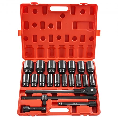 Impact Socket Set 34 Inches 22 Piece Deep Impact Sockets Socket Assortment