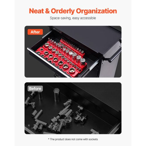 Magnetic Socket Organizer Set 3PCS Magnetic Socket Holder 14 38