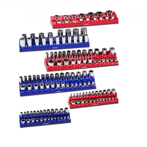 Magnetic Socket Organizer Set 6PCS Socket Holder 14 38 12