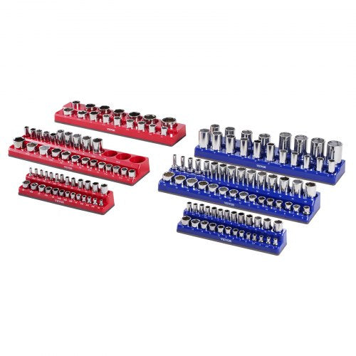 Magnetic Socket Organizer Set 6PCS Socket Holder 14 38 12