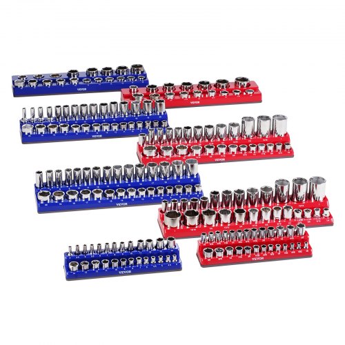 Magnetic Socket Organizer Set 8PCS Socket Holder 14 38 12