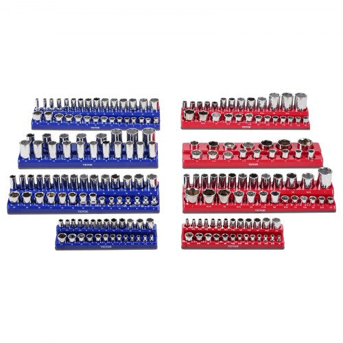 Magnetic Socket Organizer Set 8PCS Socket Holder 14 38 12