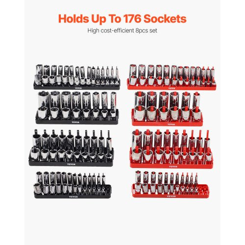 Socket Organizer Set 8PCS HighRod Socket Holder 14 38 12