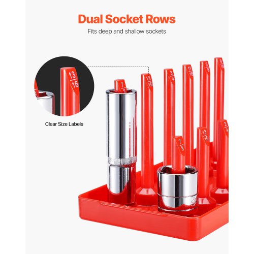 Socket Organizer Set 8PCS HighRod Socket Holder 14 38 12