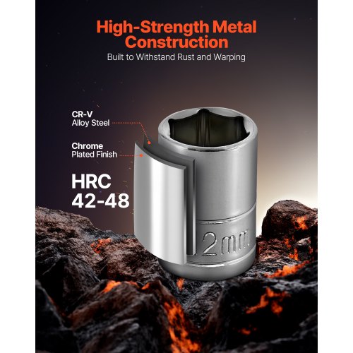 Socket Set 27 Pieces 14 inch Drive Socket and Ratchet Set SAE and Ratchet Set