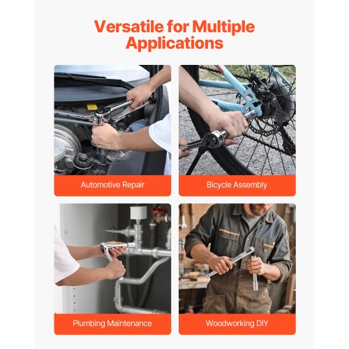 Socket Set 33 Pieces 12 inch Drive Socket and Ratchet Set SAE and Ratchet Set