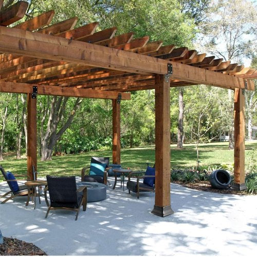 Post Base 4x4 10Pcs Internal 36x36 Heavy Duty PowderCoated Steel Post