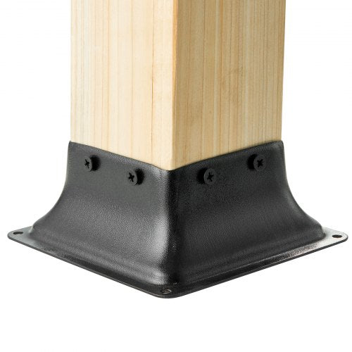 4x4 Post Base 4Pcs Internal 36x36 Heavy Duty PowderCoated Steel Post