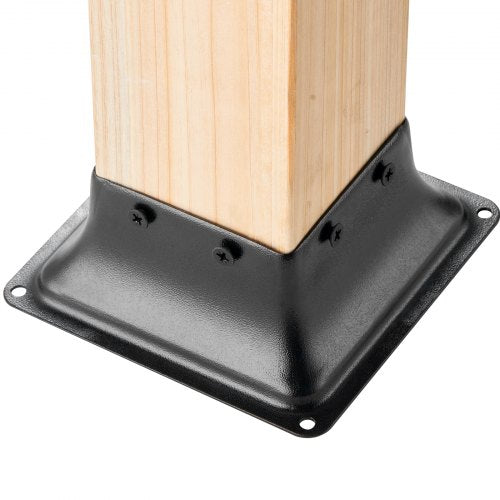 4x4 Post Base 4Pcs Internal 36x36 Heavy Duty PowderCoated Steel Post