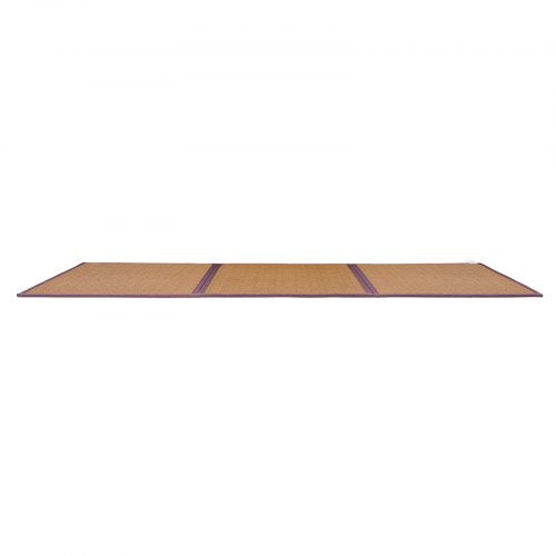 Japanese Tatami Mat 80 x 39 in Foldable Handwoven Natural Rattan Tatami