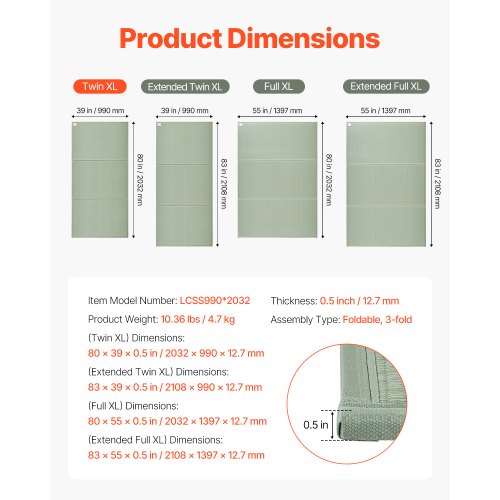 Japanese Tatami Mat Twin Size Foldable Japanese Tatami Mattress Natural
