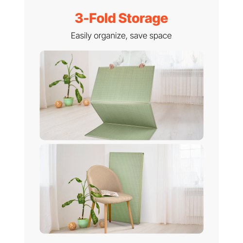 Japanese Tatami Mat Twin Size Foldable Japanese Tatami Mattress Natural