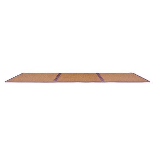 Japanese Tatami Mat 80 x 55 in Foldable Handwoven Natural Rattan Tatami