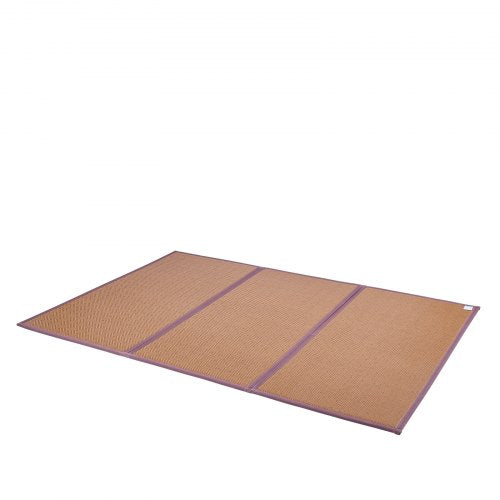Japanese Tatami Mat 80 x 55 in Foldable Handwoven Natural Rattan Tatami