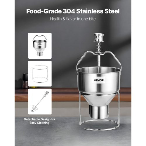 Donut Depositor Large Capacity Manual Donuts Dropper 304 Stainless Steel