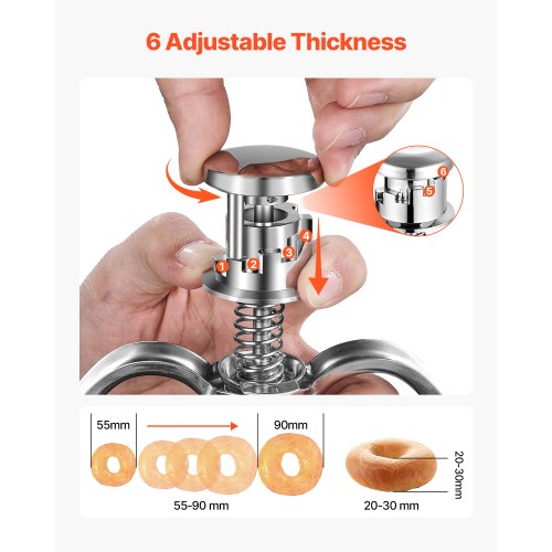 Donut Depositor Large Capacity Manual Donuts Dropper 304 Stainless Steel