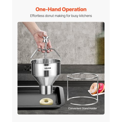 Donut Depositor Large Capacity Manual Donuts Dropper 304 Stainless Steel