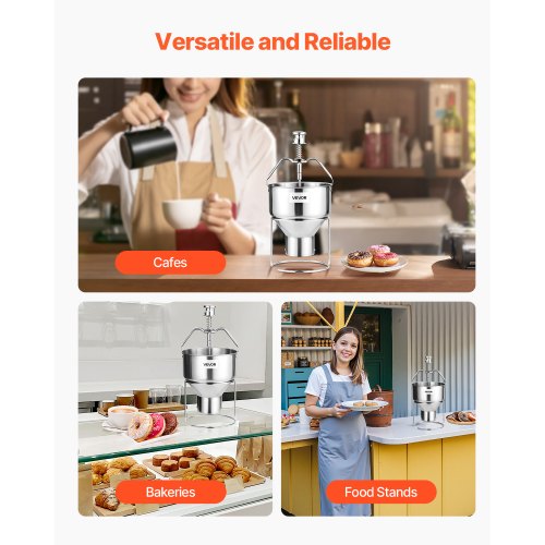 Donut Depositor Large Capacity Manual Donuts Dropper 304 Stainless Steel