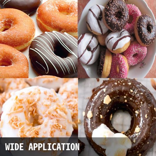 110V Commercial Waffle Donut Machine 6 Holes DoubleSided Heating 50300