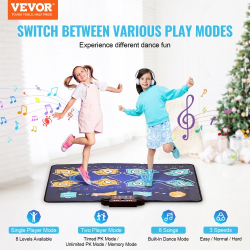 Dance Mat for Kids Dance Pad Toys Two Player Gift for 3 Year Old Girls – 52 L
