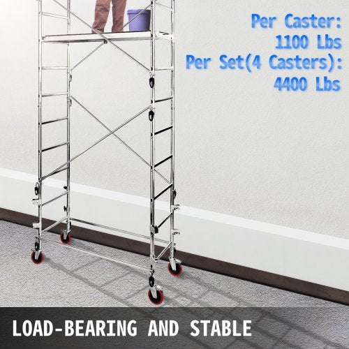 Scaffolding Wheels Set Heavy Duty 4Pack 8 Scaffolding Casters with 4400