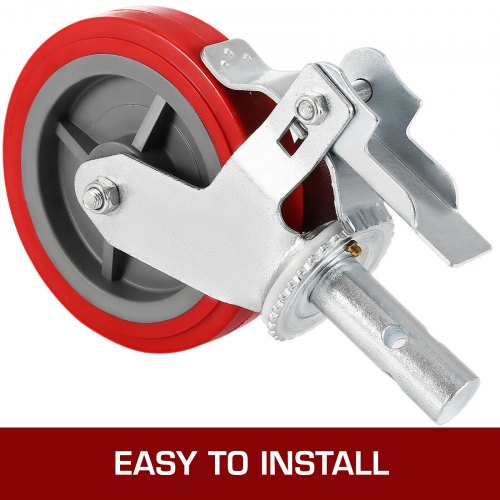 Scaffolding Wheels Set of 4 8 – Scaffolding Casters Heavy Duty 3200 Lbs